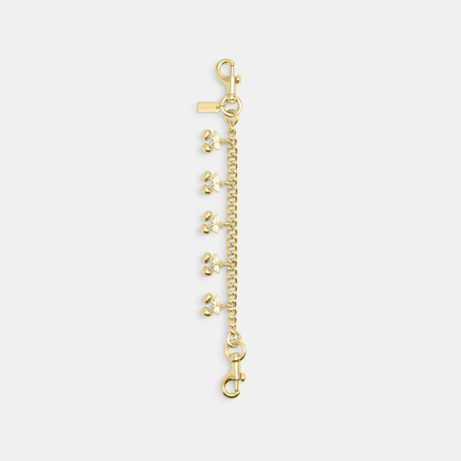 Bag Charm Chain With Cherry Charms - Gold/Gold