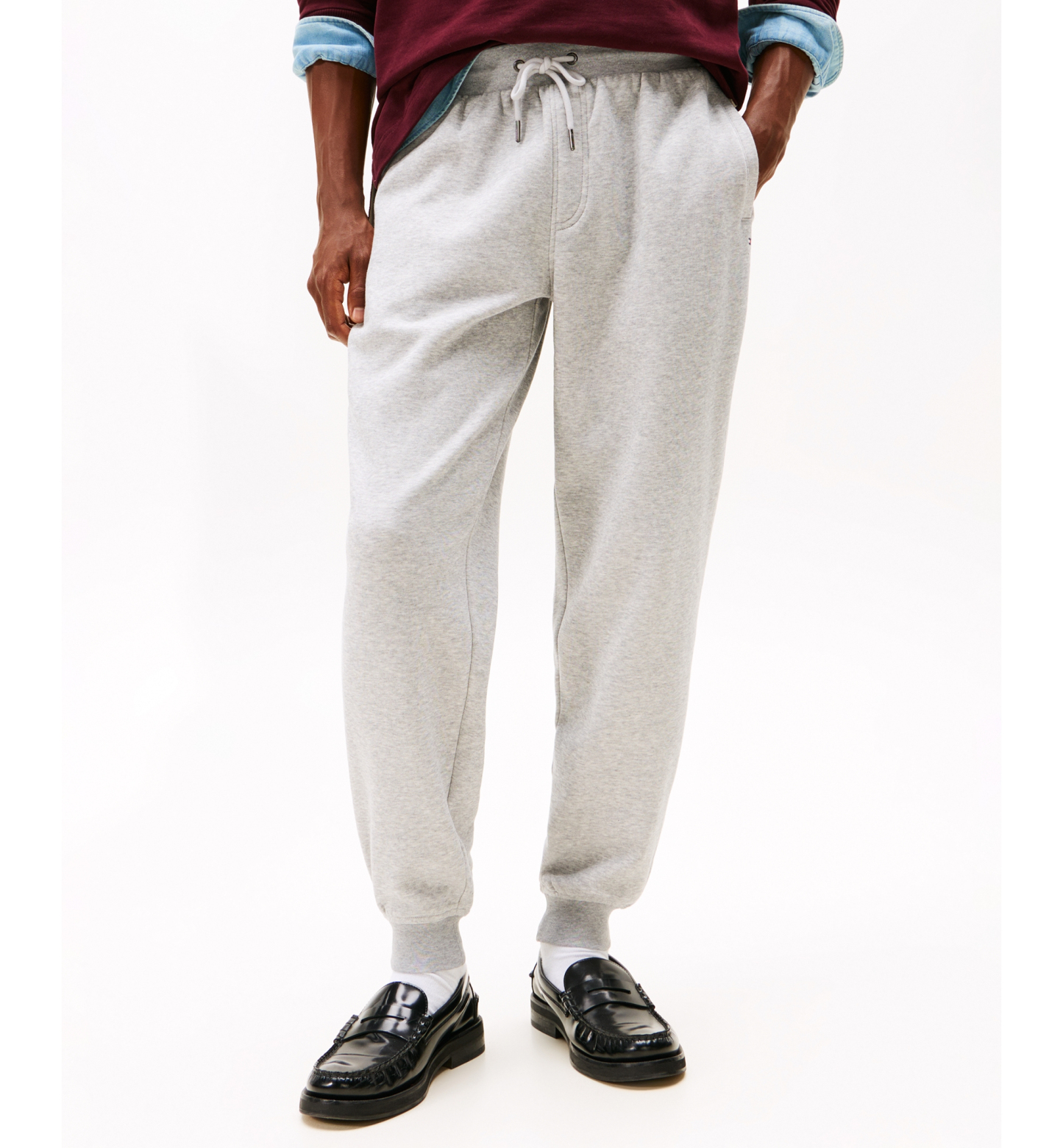Tommy Hilfiger Men's Flag Logo Sweatpants - Light Grey Heather