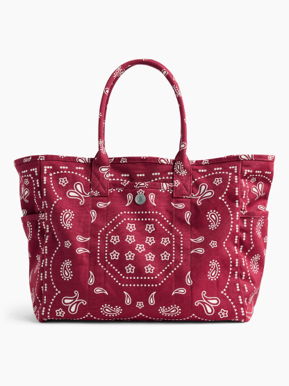 Mini Canvas Favorite Tote - Red bandana