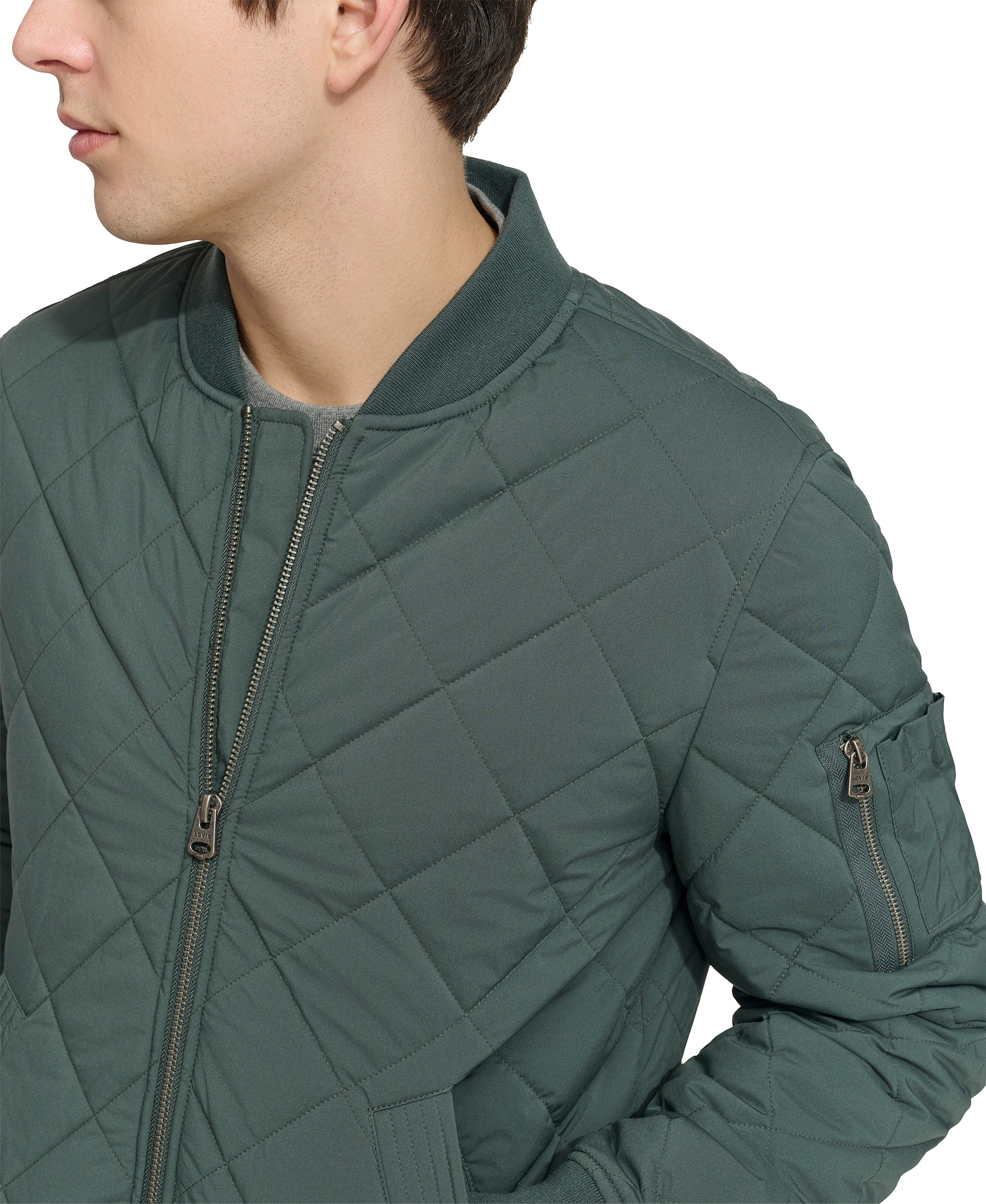 Levi's Men's Quilted Fashion Bomber Jacket - Urban Chic Blue