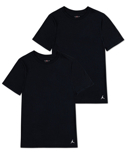 Jordan Boys' 8-20 Flight Base T-Shirt, 2-Pack - Black