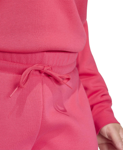 adidas Plus Size Essentials Fleece Mid-Rise Sweatpants - Power Pink