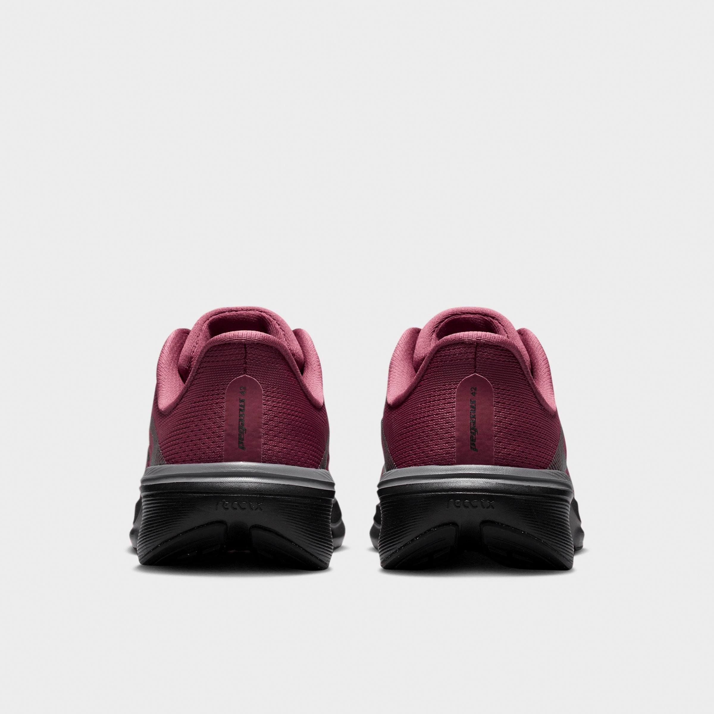 Big Kids' Nithtke Pegasus 42 Running Shoes - Pink Smoke/Gunsmoke/Black - Back view