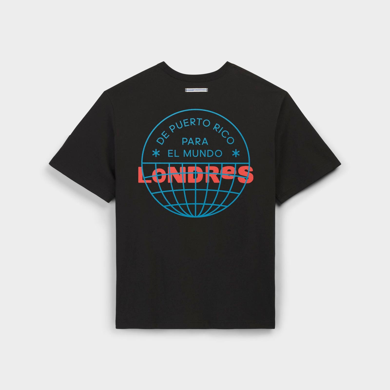 adidas Originals x Bad Bunny DTmF London Graphic Oversized Heavyweight T-Shirt - Black - view 2
