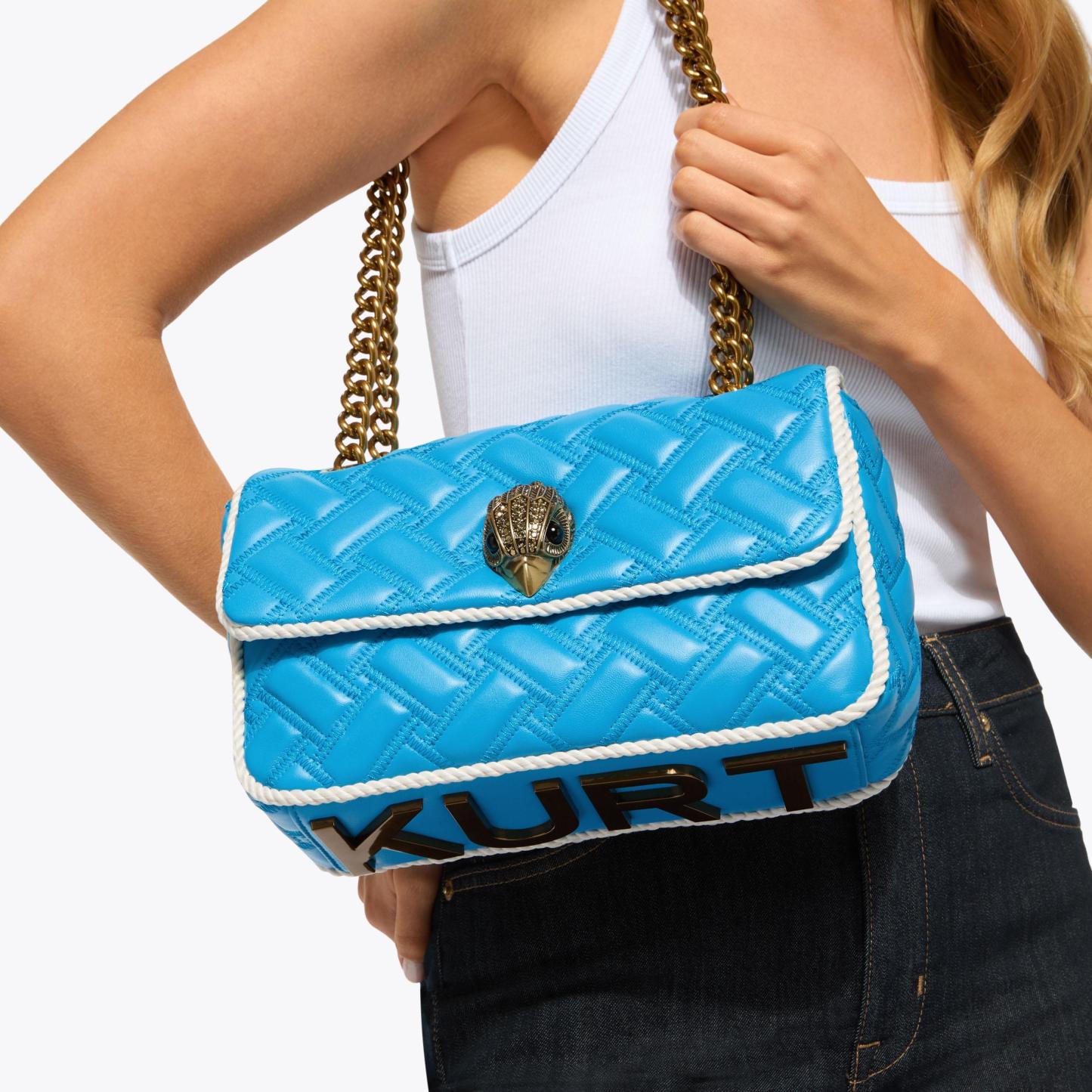 Kurt Geiger London Kurt's Cabana Kensington Flap Kurt Bag - Blue - view 2