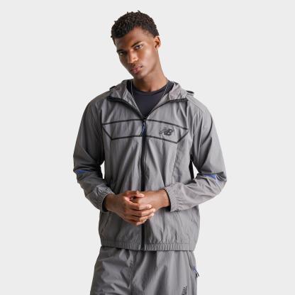 Men's New Balance Vision Pack Full-Zip Jacket - Grey/Black - view 1