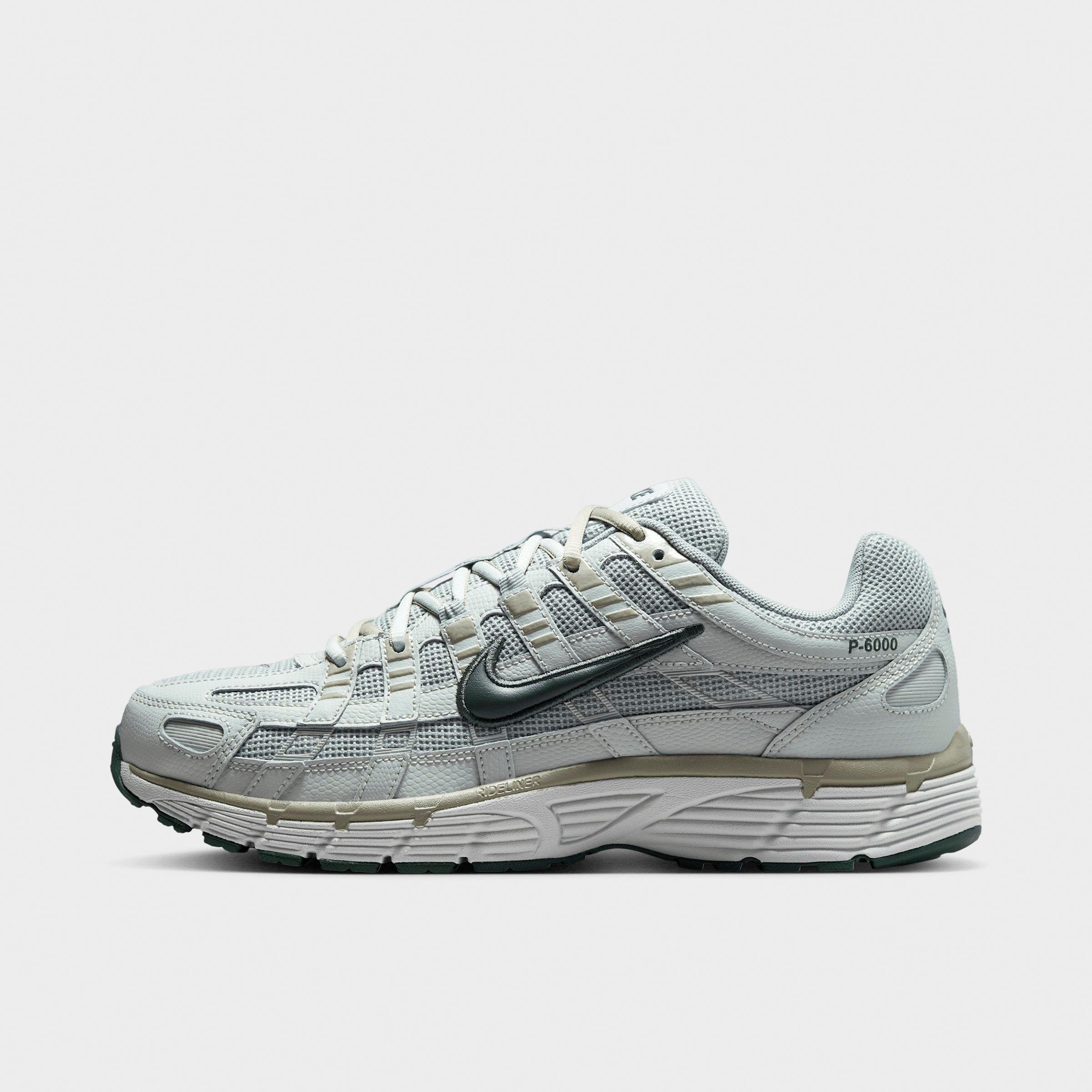 Men's Nithtke P-6000 Casual Shoes - Part 1 - Light Pumice/Light Silver/Spruce Fog/Camo Green - Left shoe facing left. Outside of the shoe.