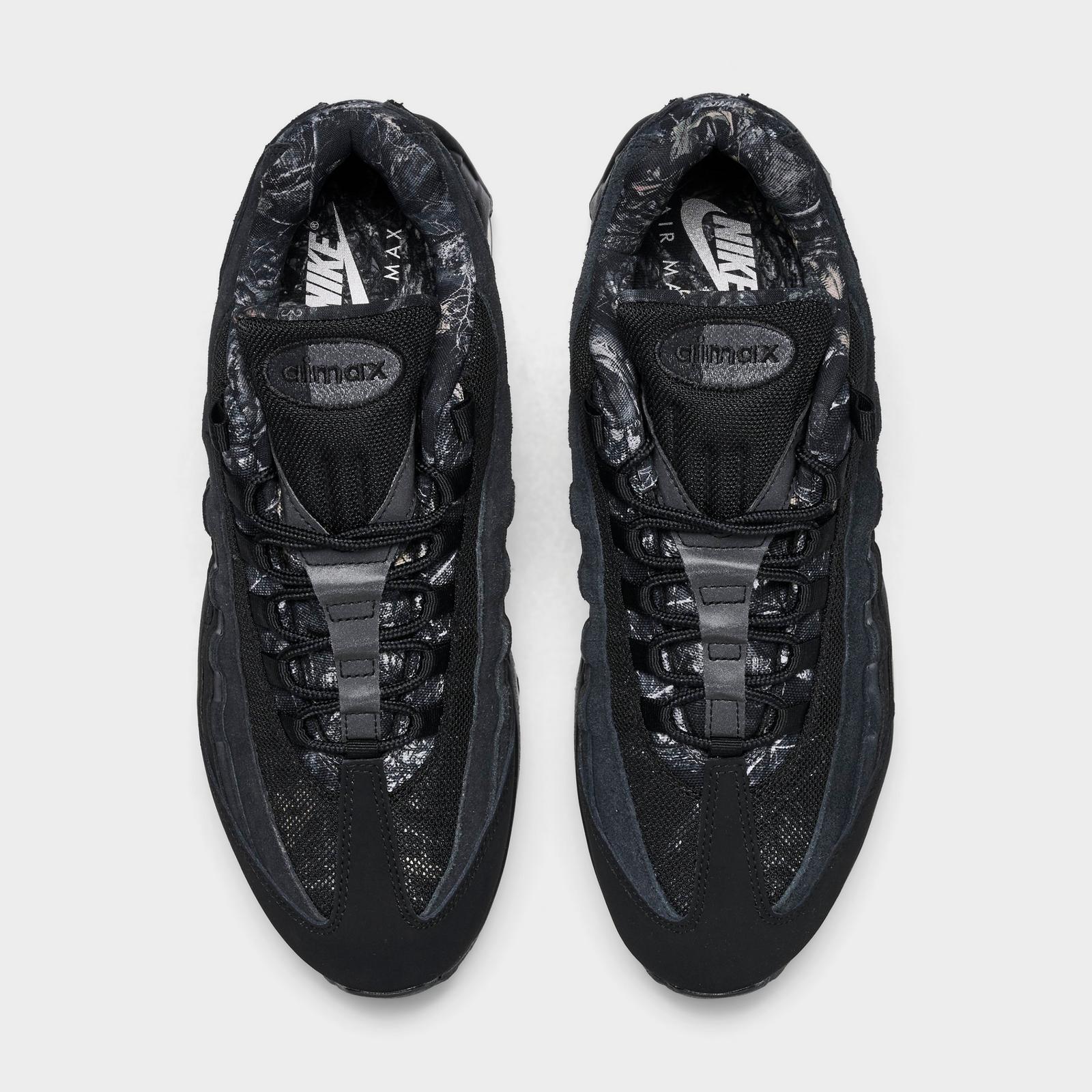 Men's Nike Air Max 95 Big Bubble Casual Shoes - Black/Dark Smoke Grey/Metallic Cool Grey/Black