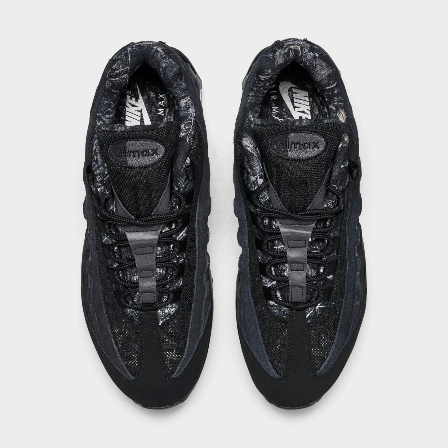 Men's Nike Air Max 95 Big Bubble Casual Shoes - Black/Dark Smoke Grey/Metallic Cool Grey/Black