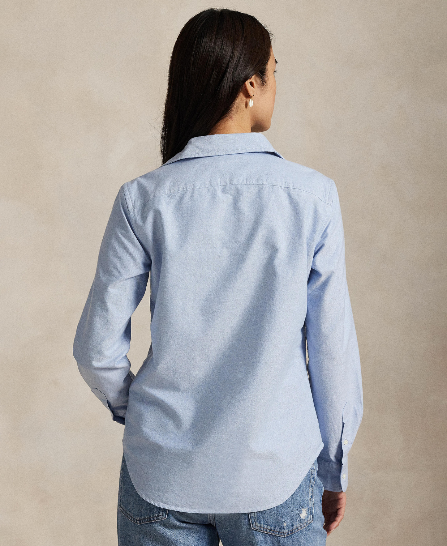 Polo Ralph Lauren Women's Slim-Fit Oxford Shirt - Blue