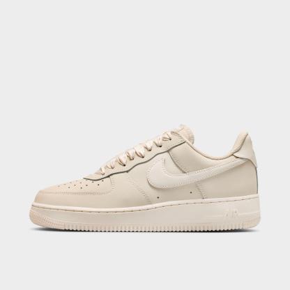 Women's Nithtke Air Force 1 Retro Premium Casual Shoes - Oatmeal/Oatmeal/Pale Ivory - Left shoe facing left. Outside of the shoe.