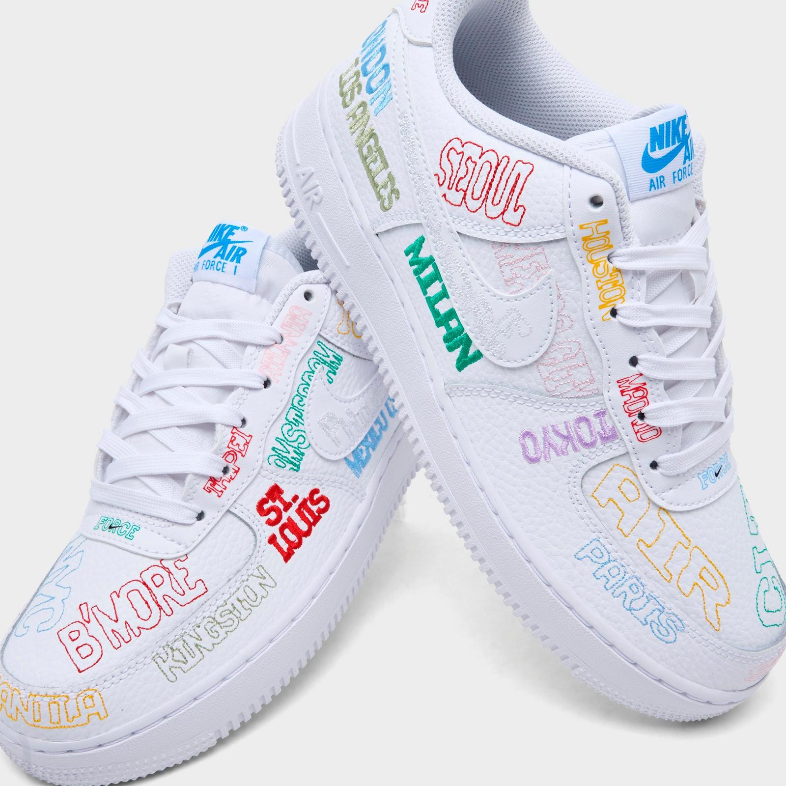 Big Kids' Nike Air Force 1 LV8 Casual Shoes - White/White