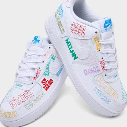 Big Kids' Nike Air Force 1 LV8 Casual Shoes - White/White