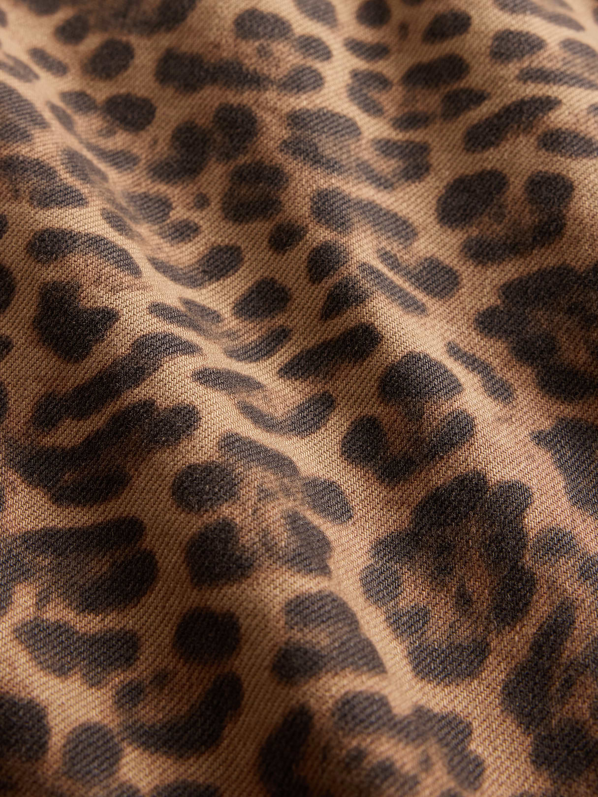High Rise Barrel Jeans - Leopard brown