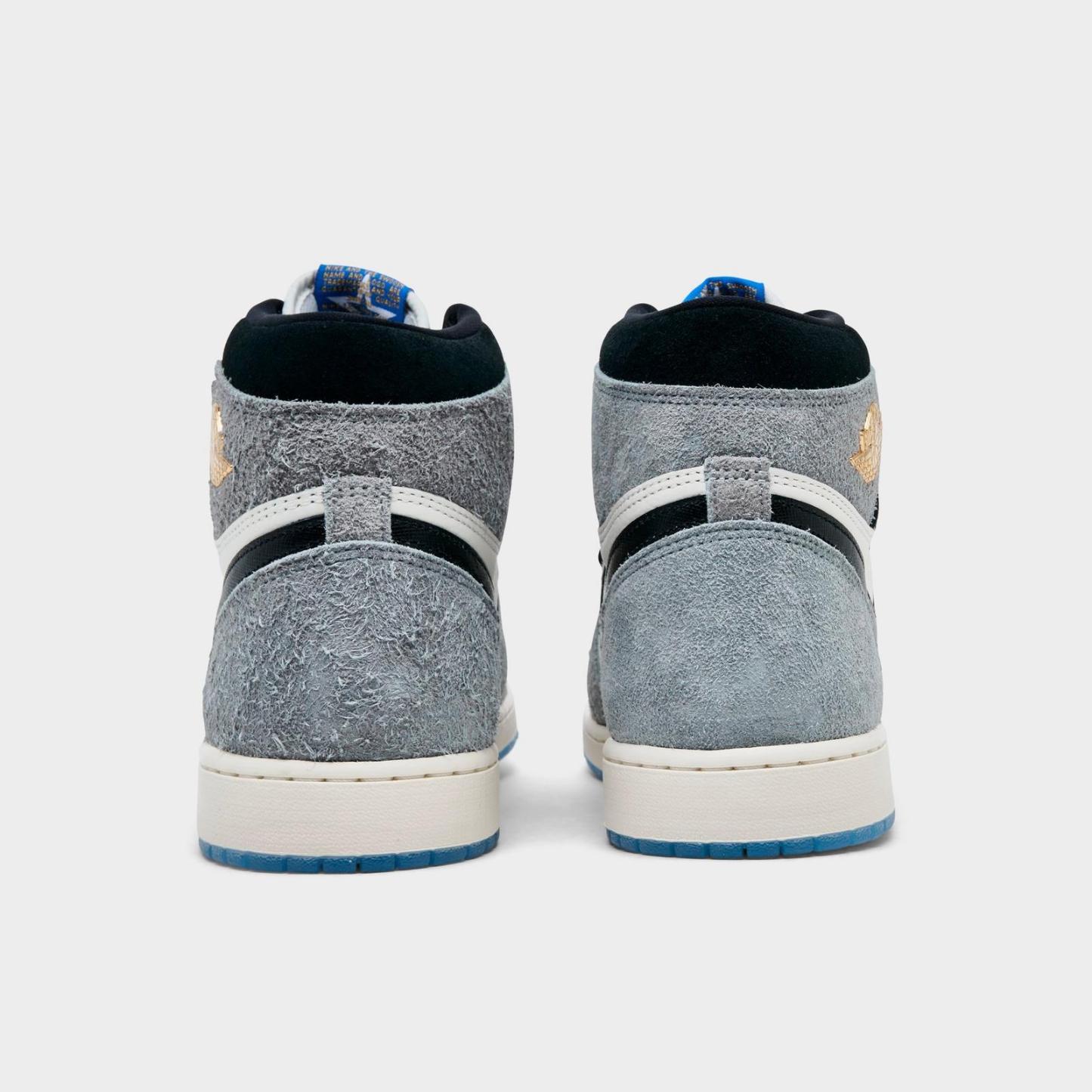 Men's Air Jordan Retro 1 High OG Casual Shoes - Cool Grey/Black/Sail/Game Royal/White - view 4