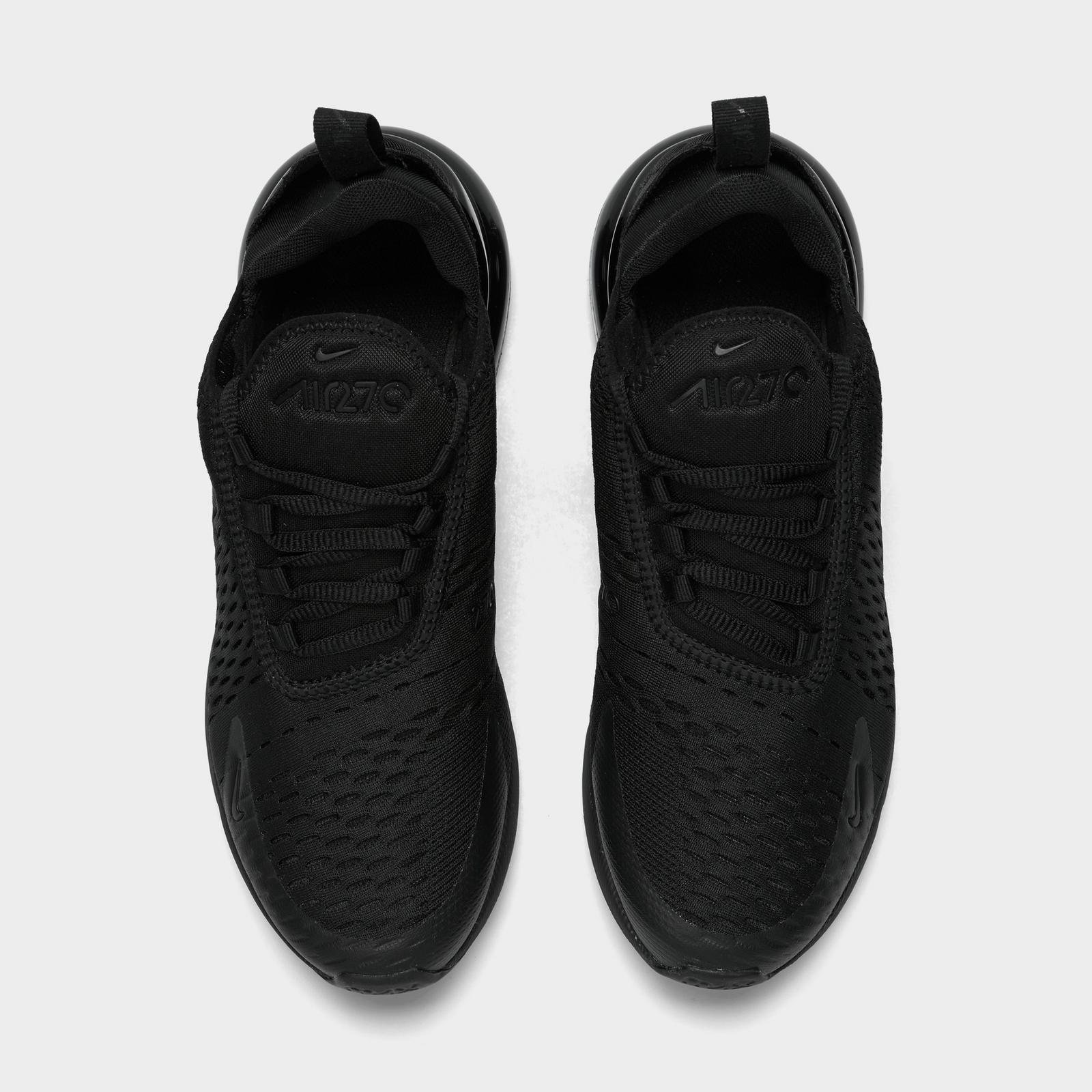 Big Kids' Nike Air Max 270 Casual Shoes - Black/Black/Black