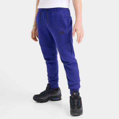 Big Kids' Nike Sportswear Tech Fleece Reflective Jogger Pants - Deep Royal Blue/Black/Black