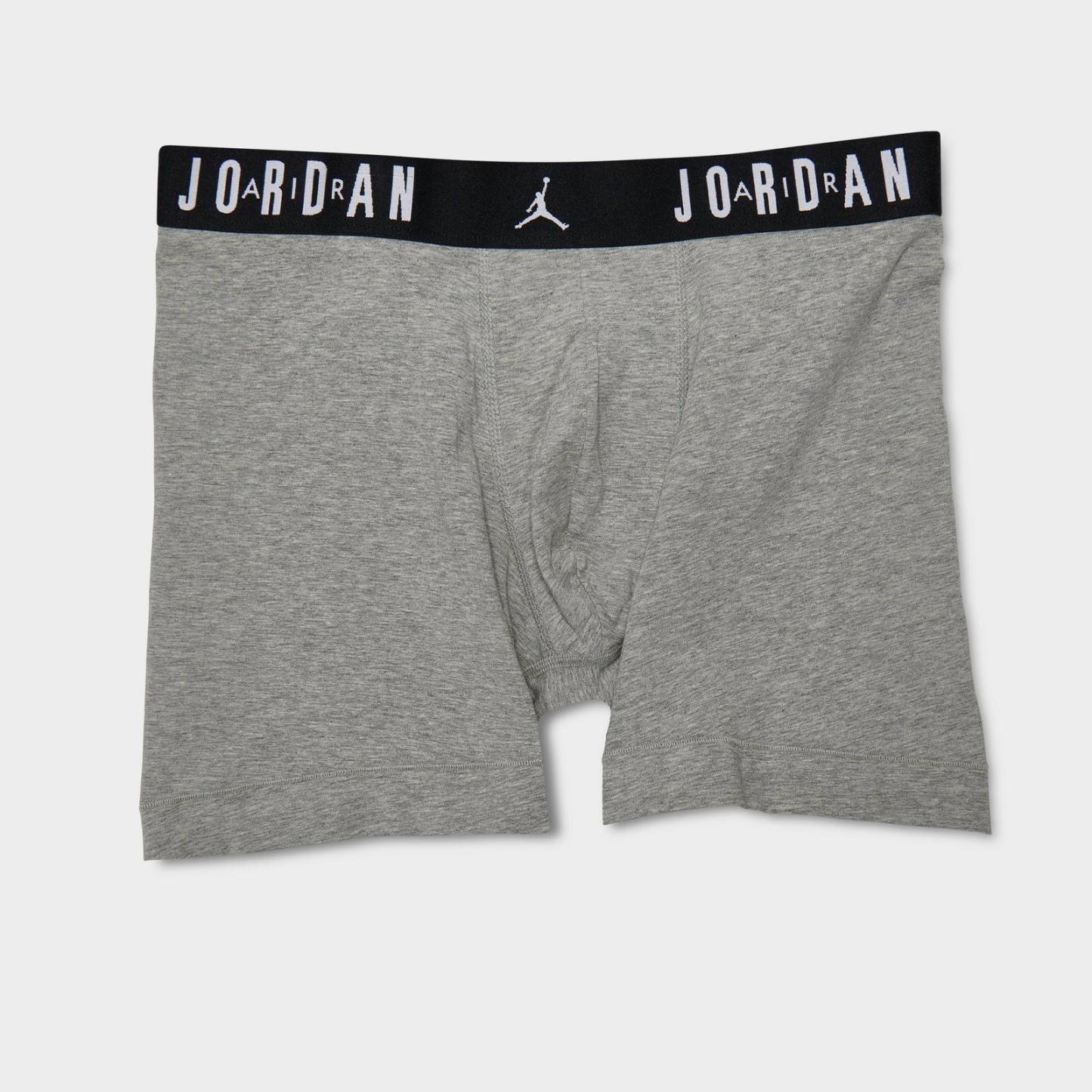 Men's Jordan Flight Cotton Boxer Briefs (3-Pack) - Black/Grey/Red - view 4