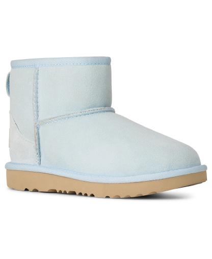 UGG® Kids Classic Mini II Slip-On Booties - Sky Blue