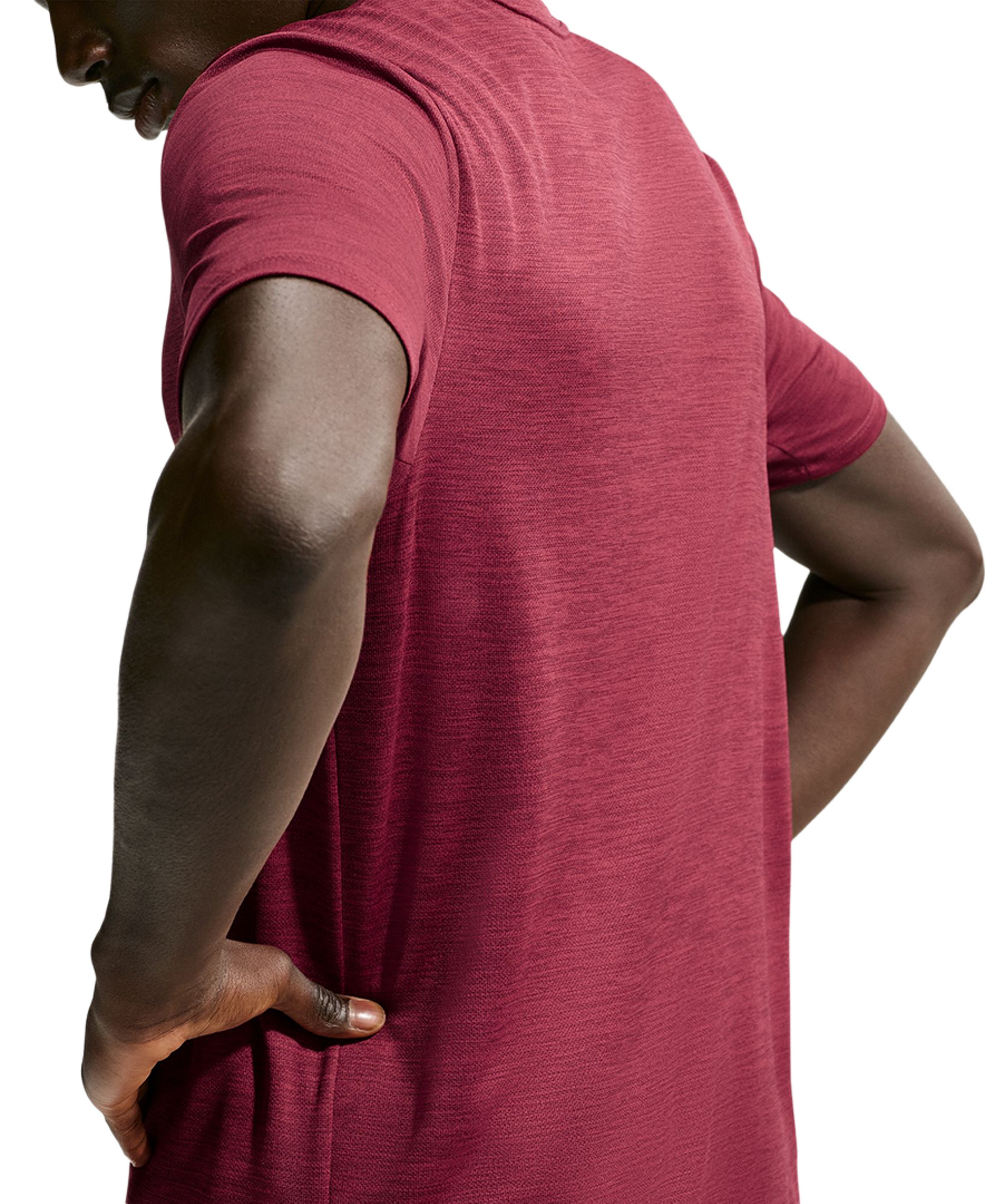 Nike Men's Miler Dri-FIT Running T-Shirt - Tough Red/Mystic Date/Reflective Silver