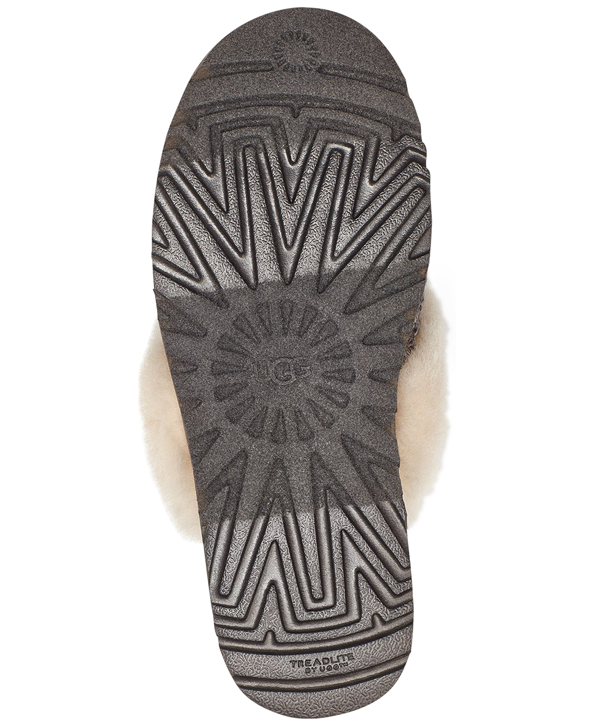 UGG® Women's Cozy Faux-Shearling Round Toe Slippers - Charcoal