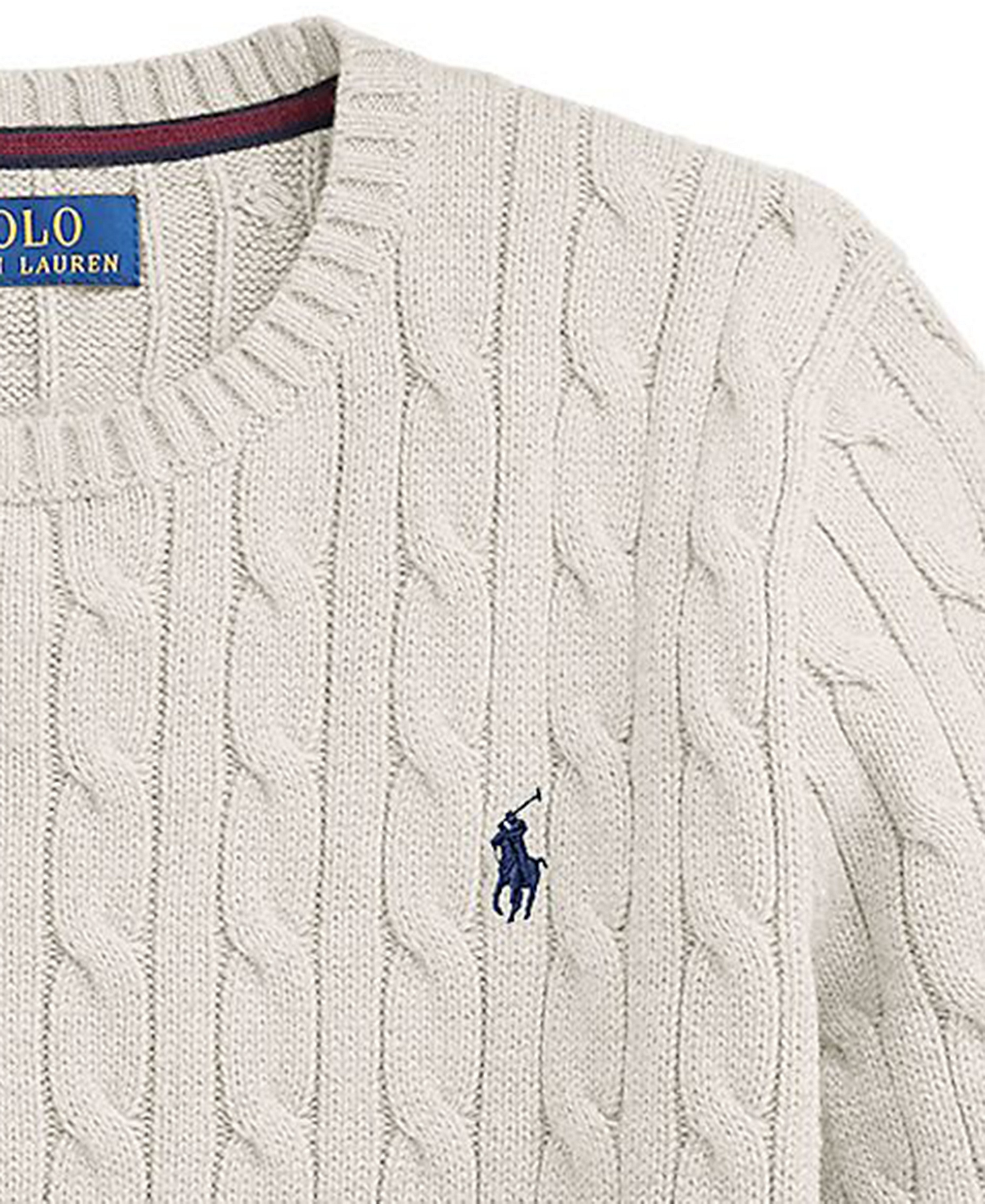 Polo Ralph Lauren Boys' 8-20 Cable-Knit Cotton Sweater - Nevis