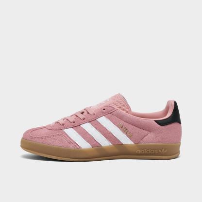 Big Kids' adidas Originals Gazelle Indoor Casual Shoes - Wonder Mauve/Footwear White/Core Black - view 1