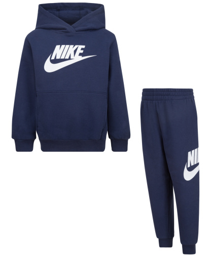 Nike Boys' 4-7 Club Fleece Logo Hoodie and Sweatpants, 2-Piece Set - Midnight Navy