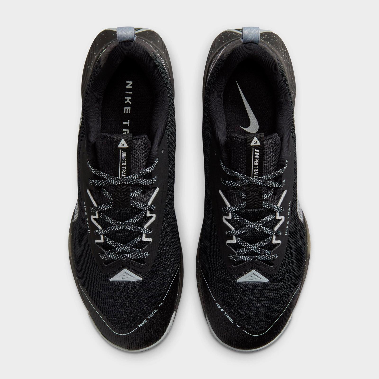 Men's Nike Juniper Trail 3 Trail Running Shoes - Black/Wolf Grey/Photon Dust/Black