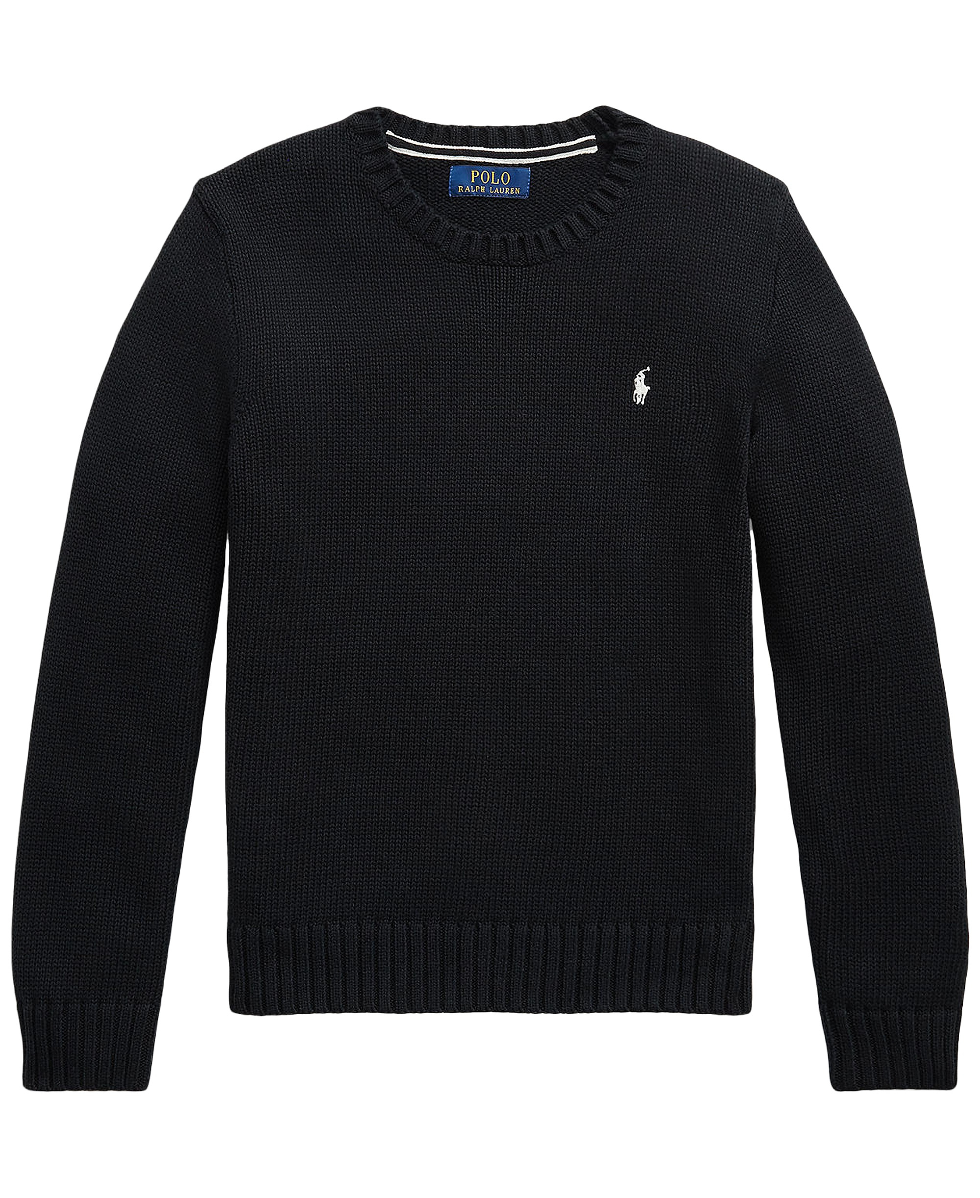 Polo Ralph Lauren Boys' 8-20 Cotton Crewneck Sweater - Polo Black