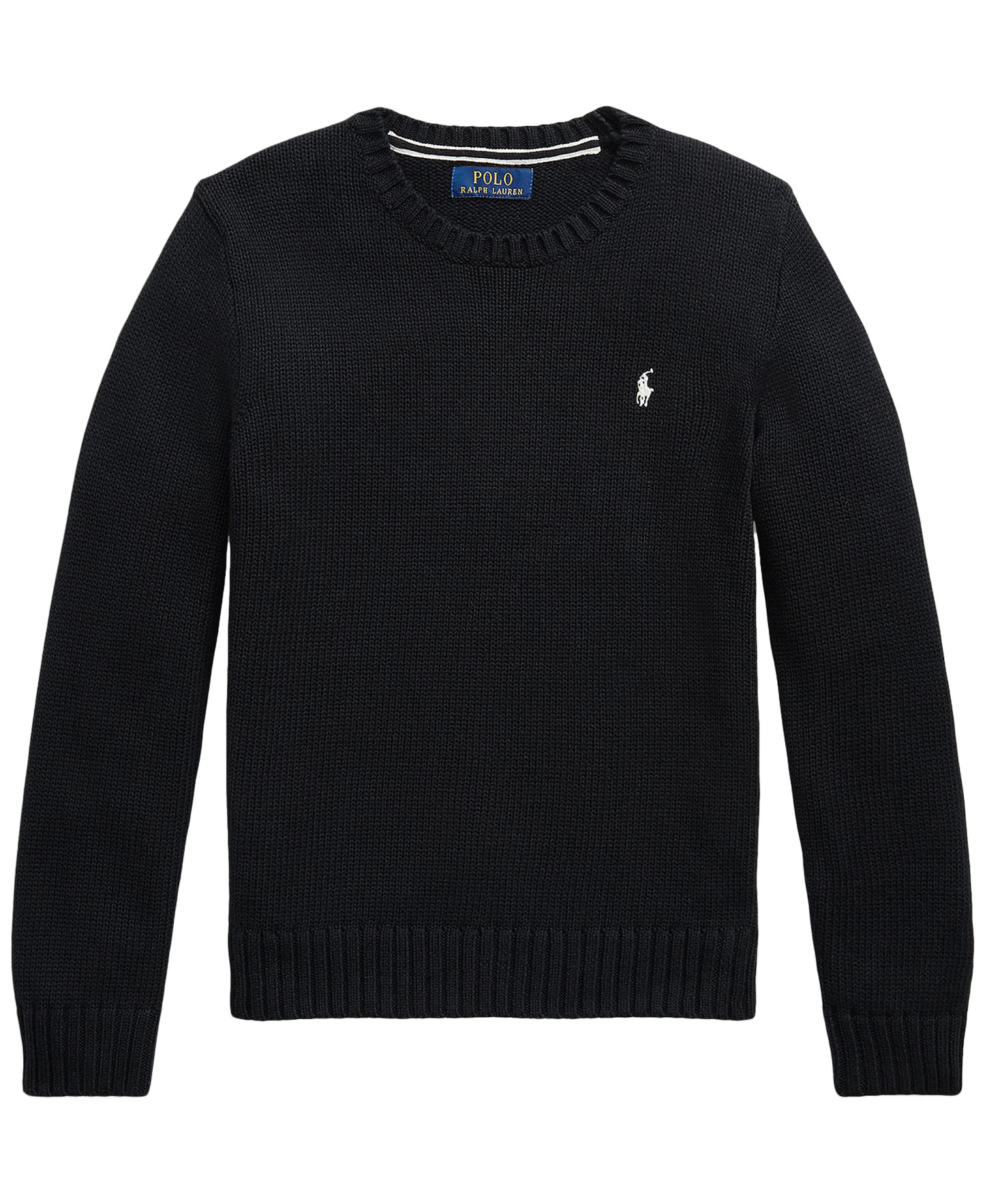 Polo Ralph Lauren Boys' 8-20 Cotton Crewneck Sweater - Polo Black