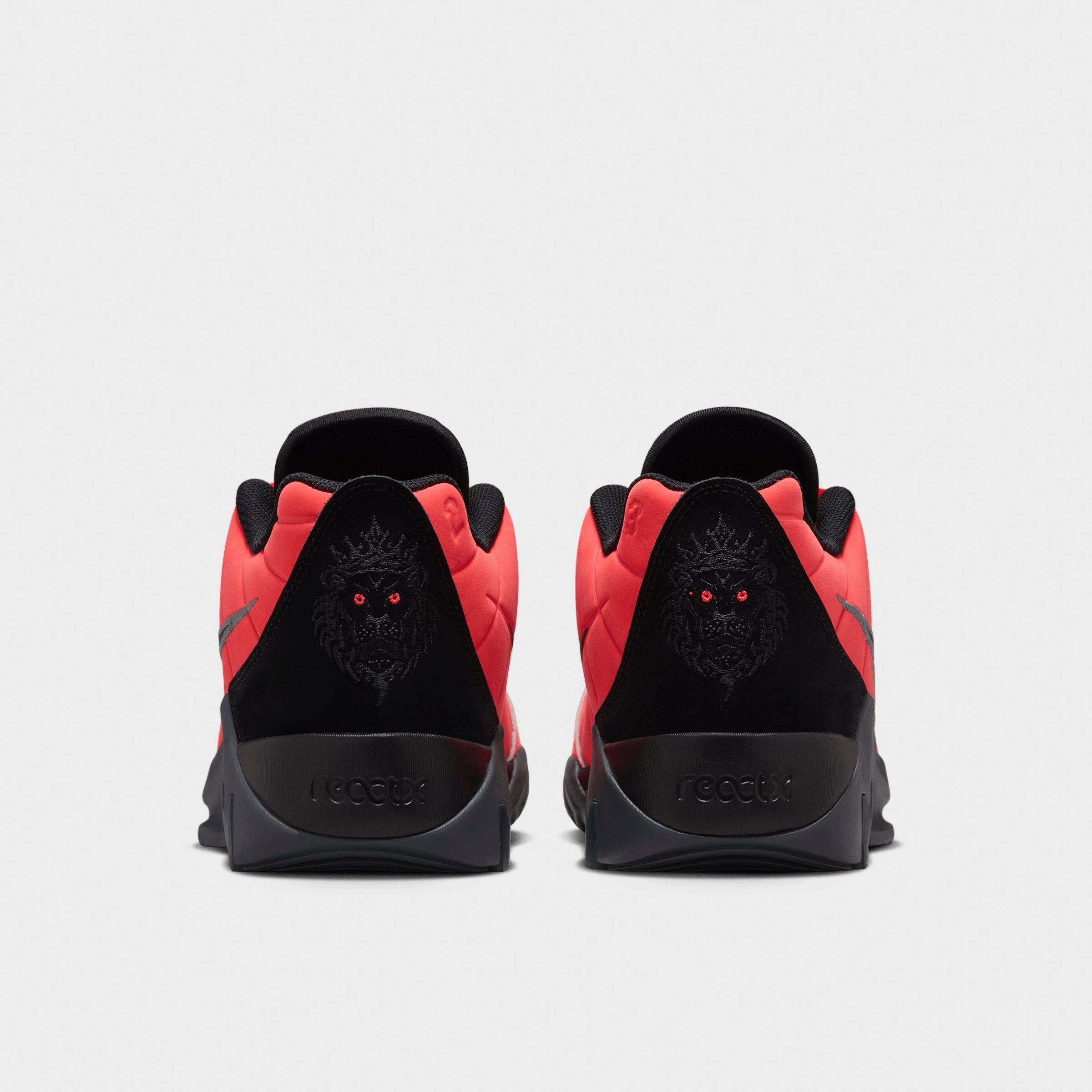 Men's Nithtke LeBron Witness 9 Basketball Shoes - Bright Crimson/Smoke Grey/Black - Back view