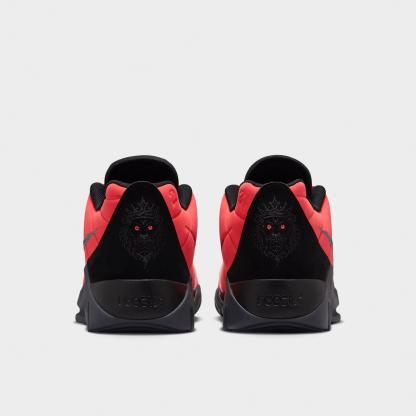Men's Nithtke LeBron Witness 9 Basketball Shoes - Bright Crimson/Smoke Grey/Black - Back view