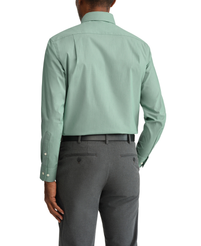 Tommy Hilfiger Men's Regular Fit Wrinkle Resistant Stretch Dress Shirt - Pine
