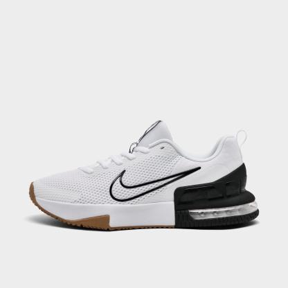 Men's Nithtke Air Max Alpha Trainer 6 Training Shoes - Part 3 - White/Black/Gum Medium Brown/White - Left shoe facing left. Outside of the shoe.