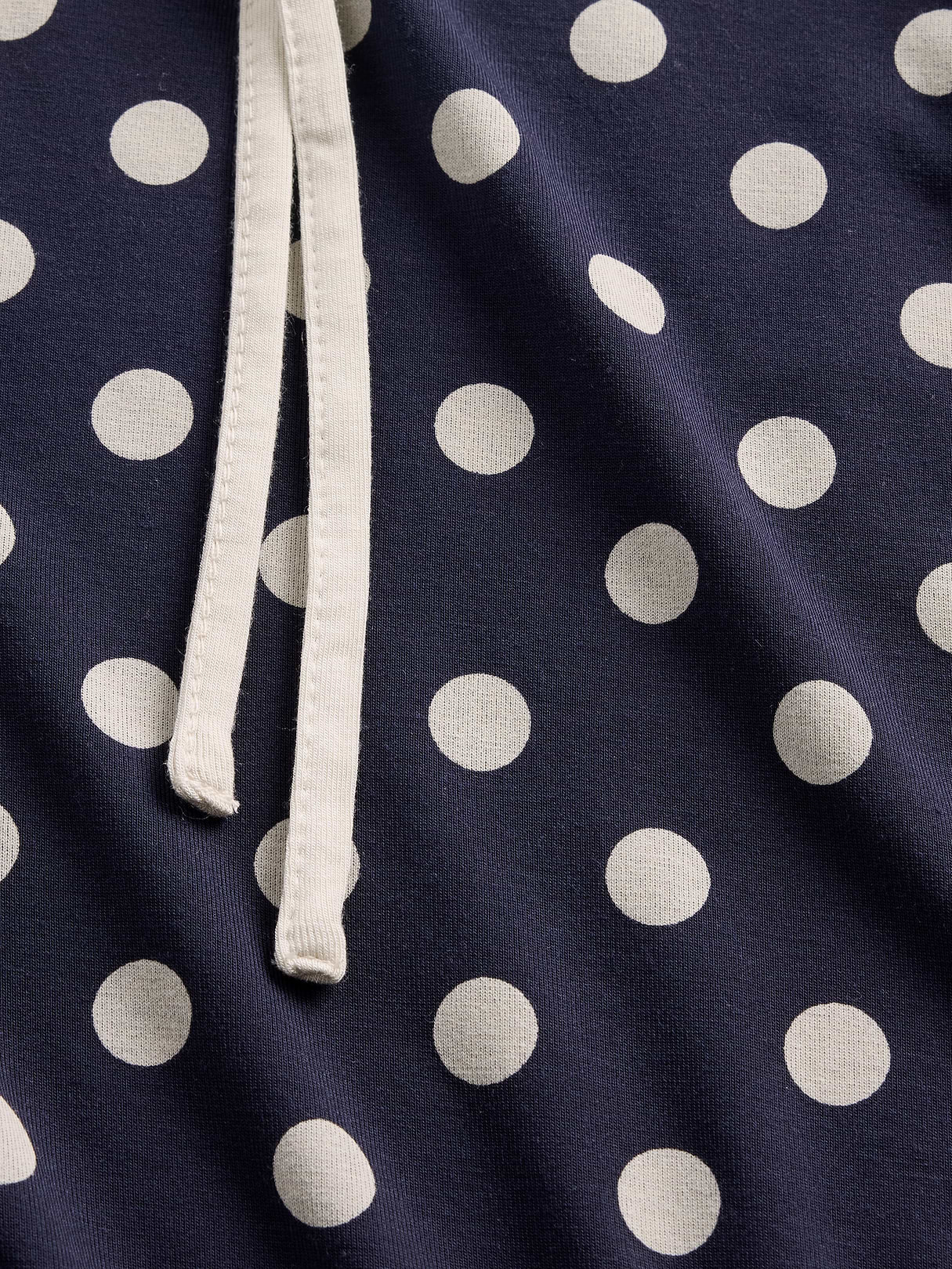 SoftMade Modal PJ Pants - Navy blue & white polka dot