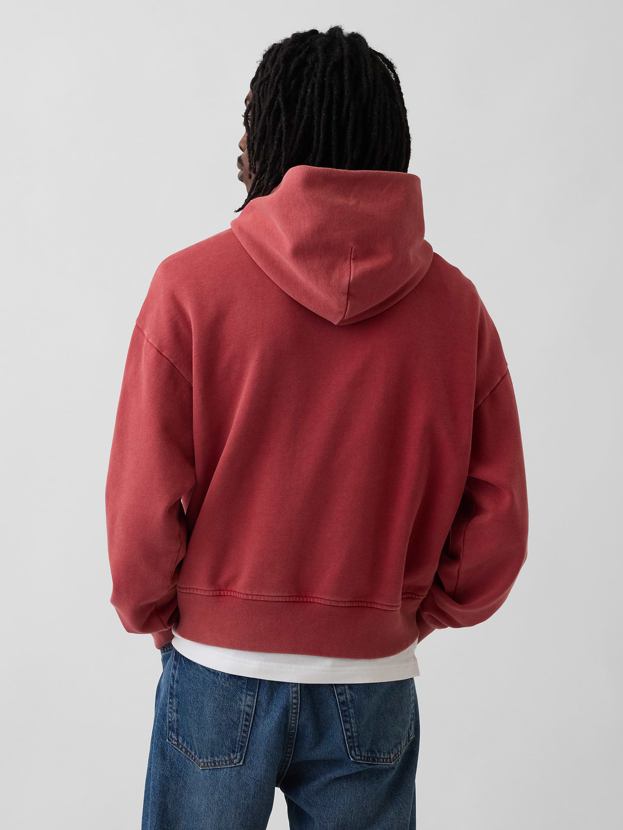 Adult Heavyweight Oversized Hoodie - BARN RED
