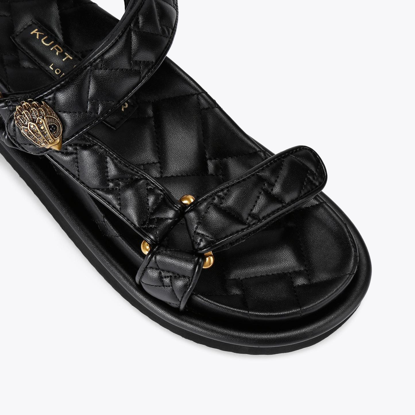 Kurt Geiger London Orson Velcro Sandal - Black - view 5