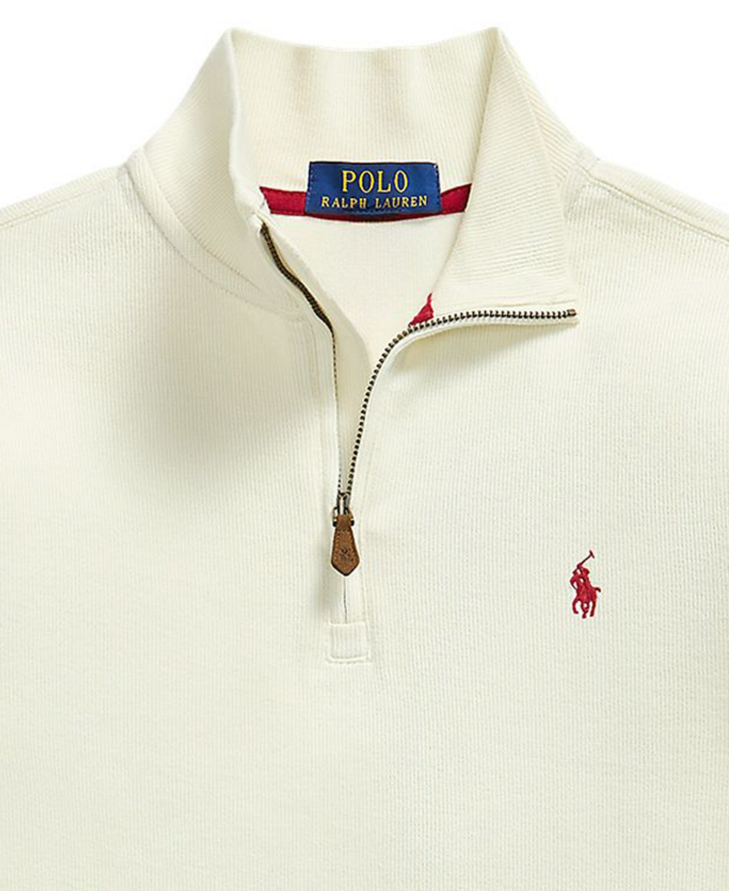 Polo Ralph Lauren Boys' 8-20 Estate Rib Quarter-Zip Sweater - Andover Heather