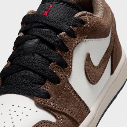 Little Kids' Air Jordan Retro 1 Low OG Casual Shoes - Palomino/Phantom/Sail/Black - view 3