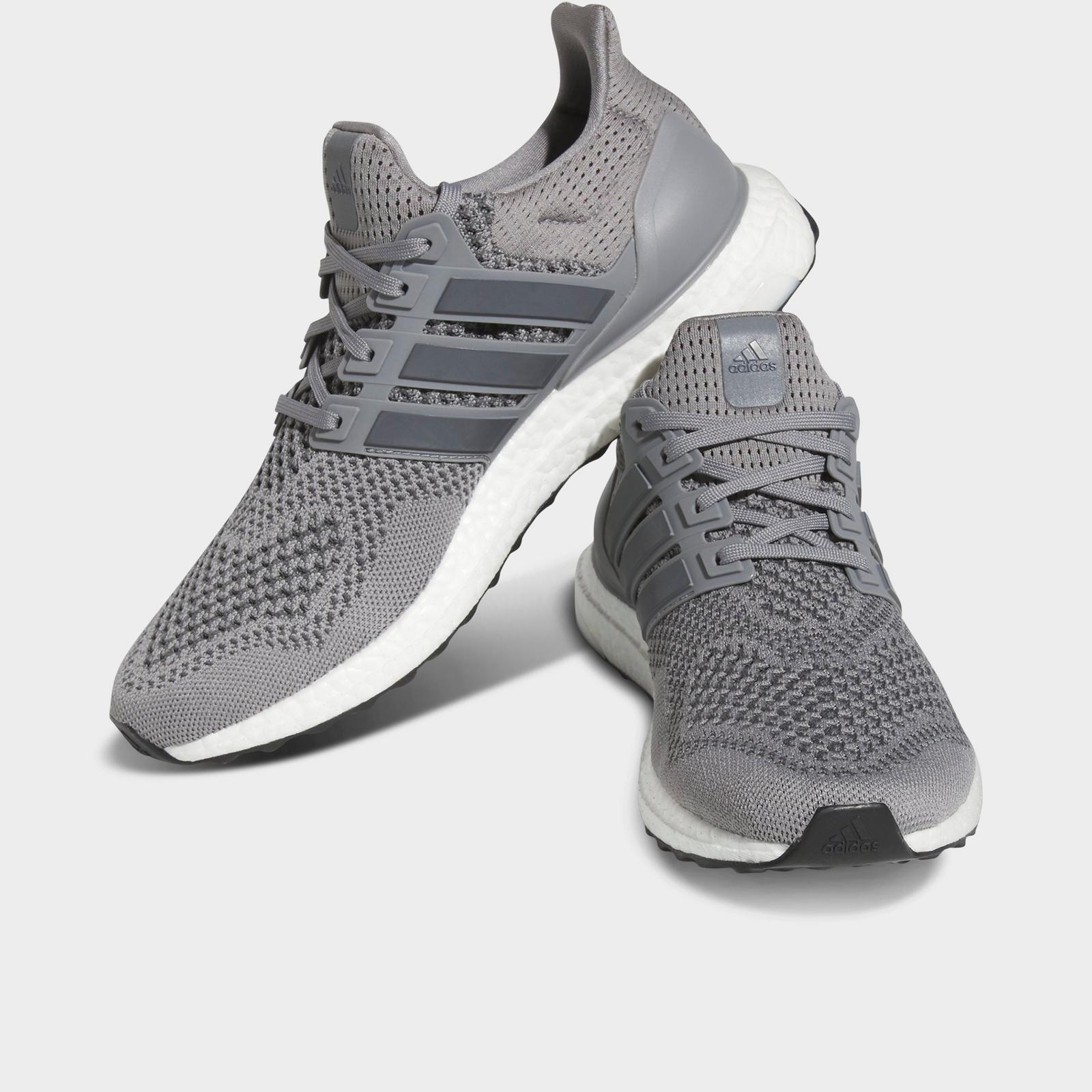 Men's adidas Ultraboost 1.0 Running Shoes - Grey/Grey/Core Black - view 2