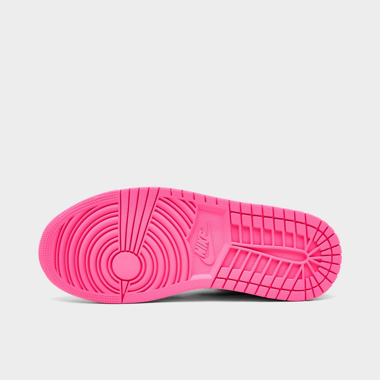 Women's Air Jordan Retro 1 Low SE Casual Shoes - Pinksicle/White/Black - view 6