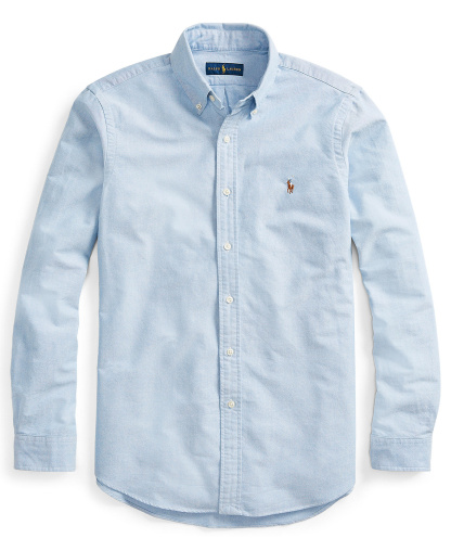 Polo Ralph Lauren Men's Classic-Fit Plaid Brushed Oxford Shirt - Blue
