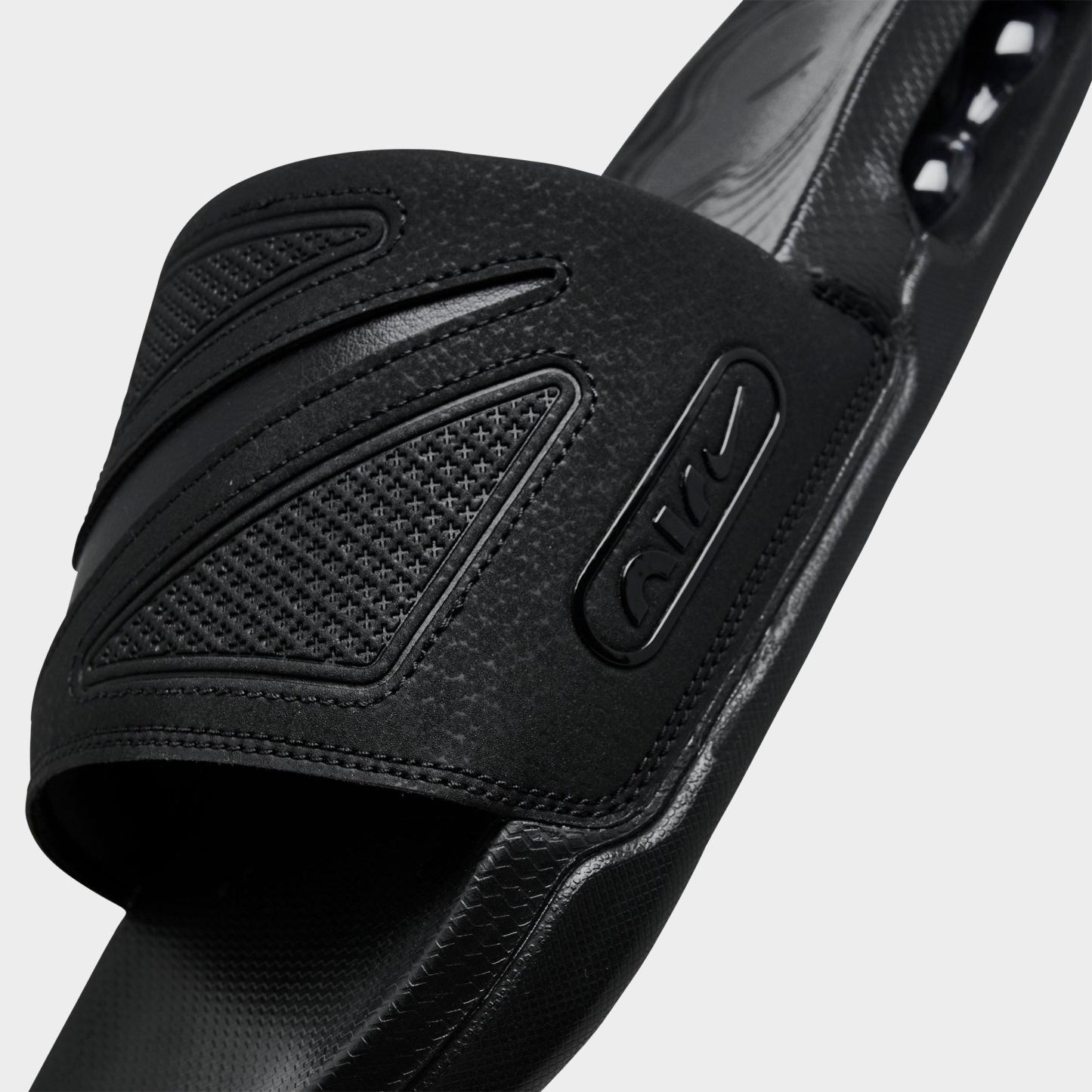 Men's Nithtke Air Max Cirro Slide Sandals - Black/Black/Black - Detail shot