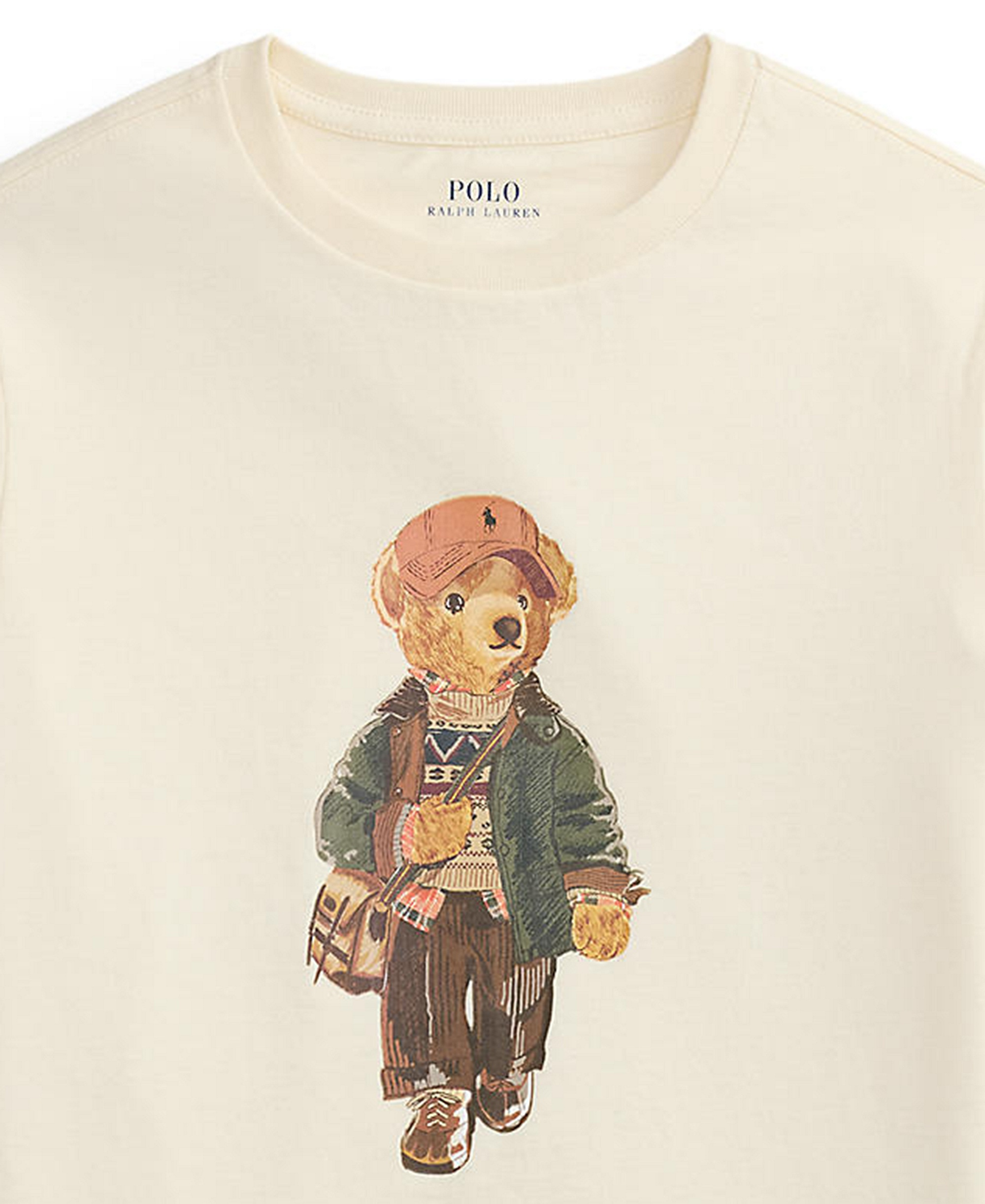 Polo Ralph Lauren Boys' 8-20 Polo Bear Cotton Jersey T-Shirt - Estate Cream