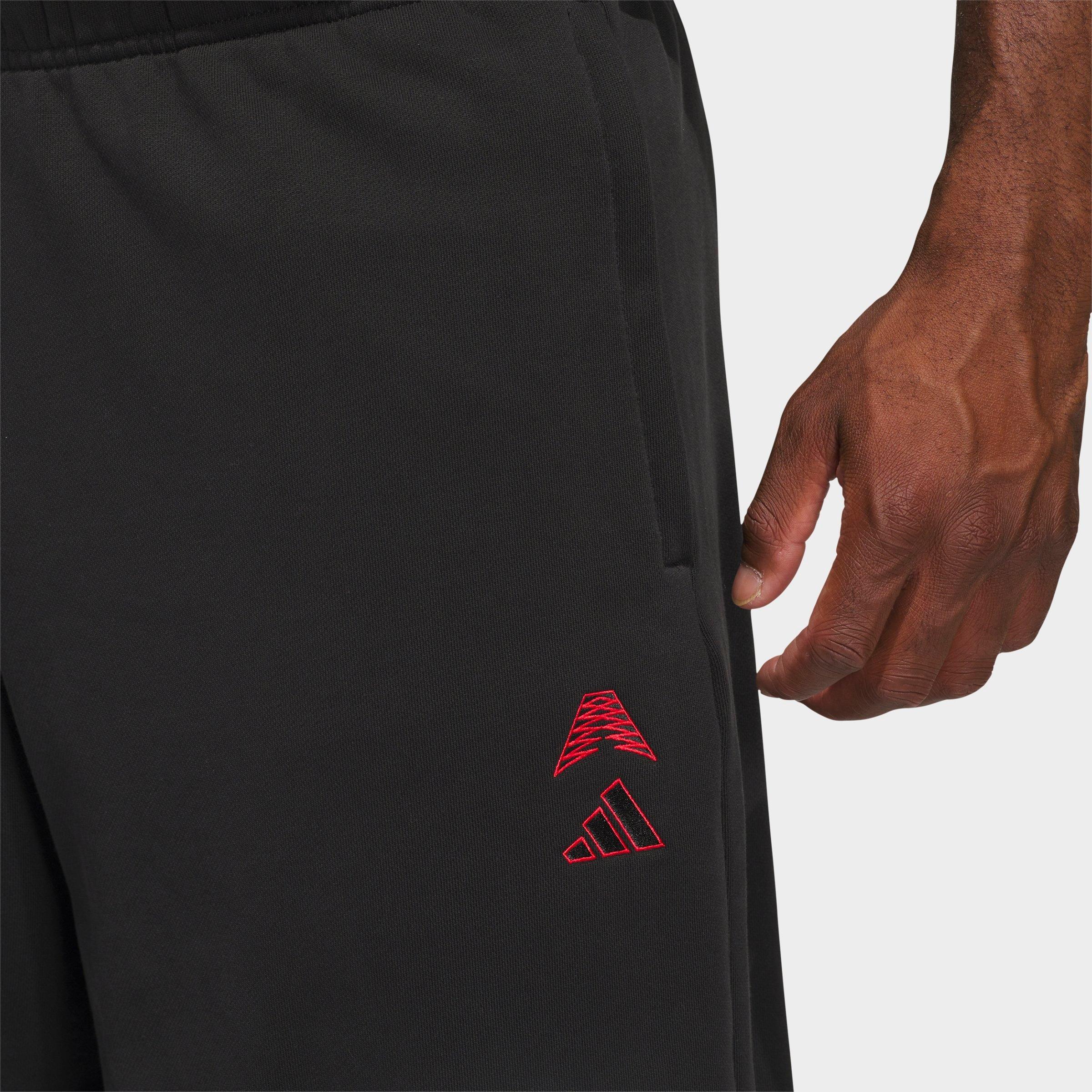 Men's adidas Anthony Edwards Foundation Fleece Jogger Pants - Black