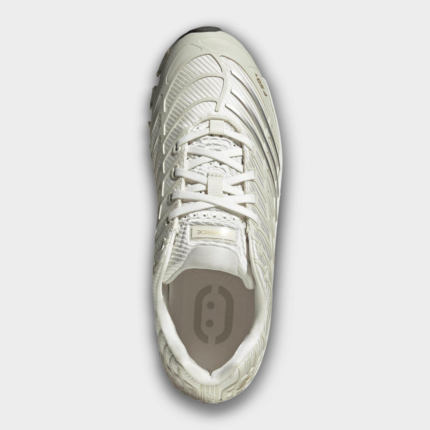 Men's adidas Megaride F50 Casual Shoes - Cloud White/Ice Gold Metallic/Gold Metallic - Top view