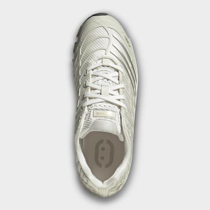 Men's adidas Megaride F50 Casual Shoes - Cloud White/Ice Gold Metallic/Gold Metallic - Top view