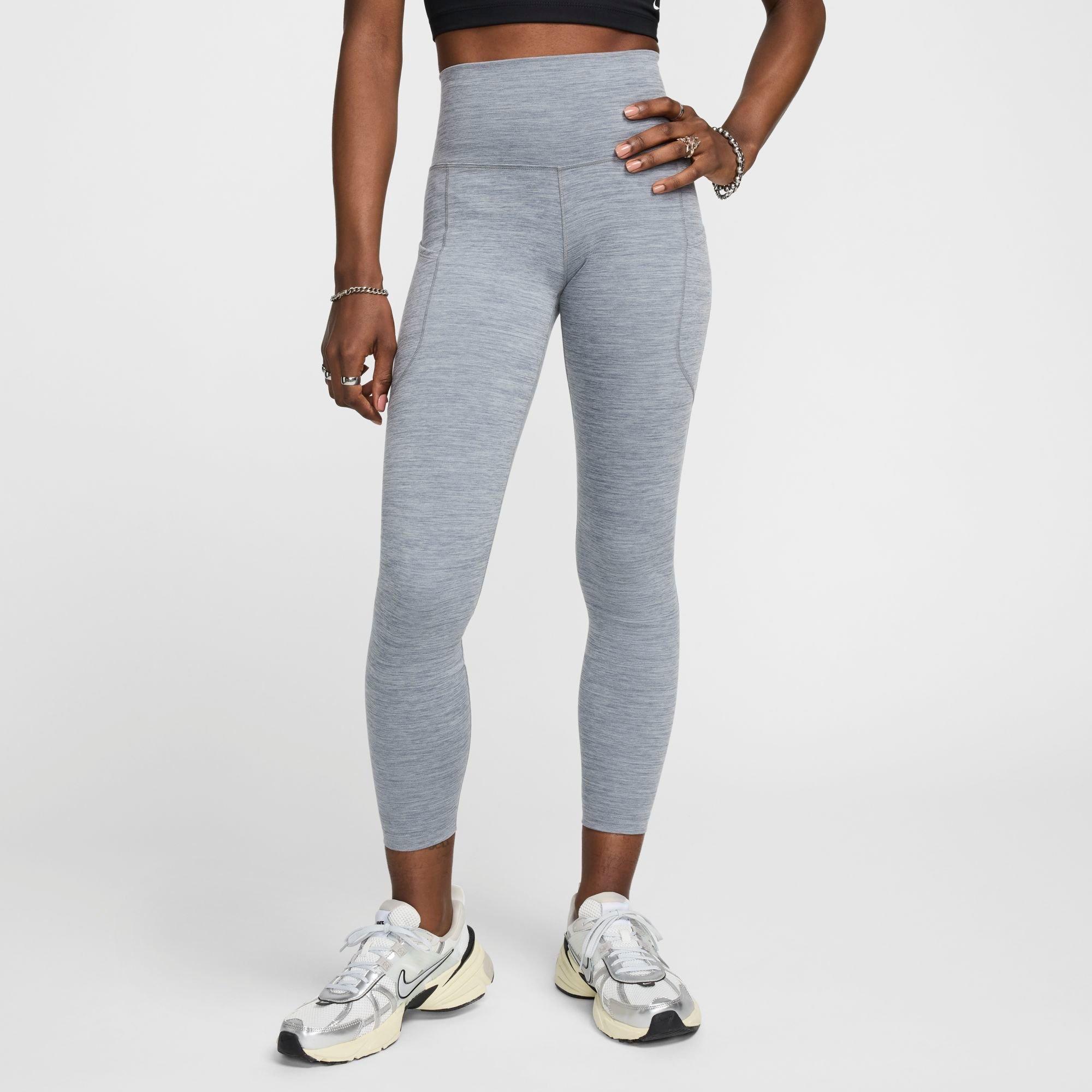 Women's Nithtke One Dri-FIT High-Rise 7/8 Training Tights - Smoke Grey/Heather/Black