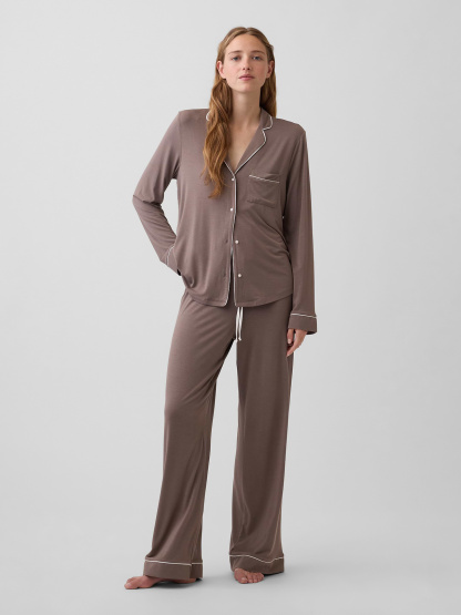 SoftMade Modal PJ Pants - Toasted almond brown